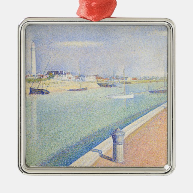 Georges Seurat - The Channel of Gravelines Metal Ornament (Front)
