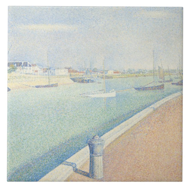 Georges Seurat - The Channel of Gravelines Tile (Front)