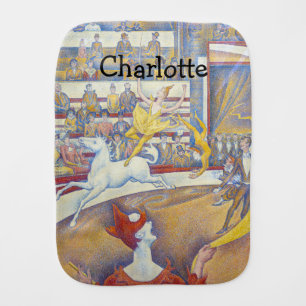 Georges Seurat - The Circus Baby Burp Cloth