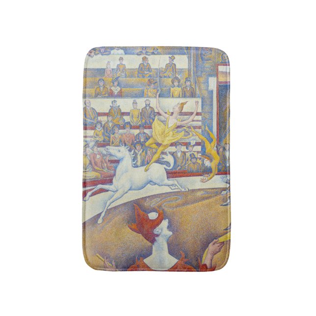 Georges Seurat - The Circus Bath Mat (Front Vertical)