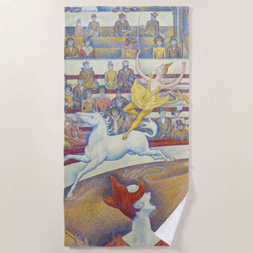 Georges Seurat _ The Circus Beach Towel