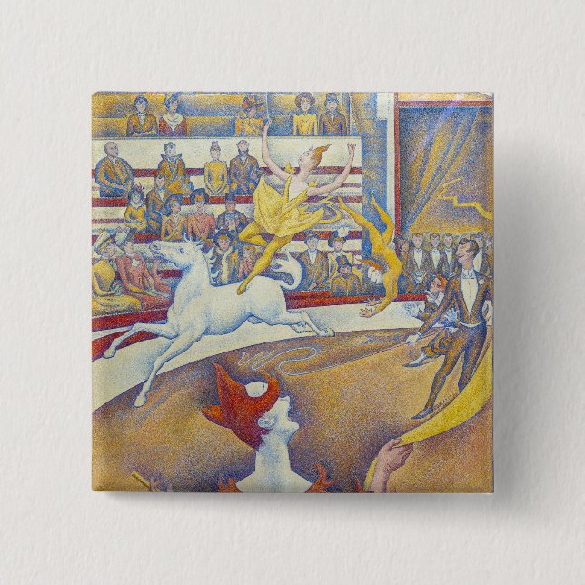 Georges Seurat - The Circus Button (Front)