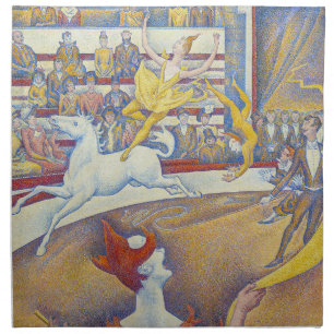 Georges Seurat - The Circus Cloth Napkin