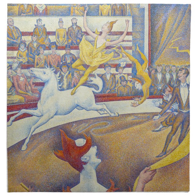 Georges Seurat - The Circus Cloth Napkin (Front)