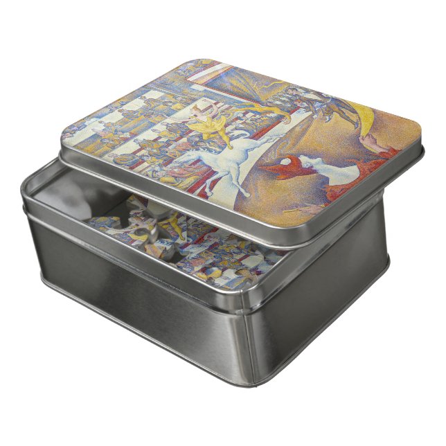 Georges Seurat - The Circus Jigsaw Puzzle (Lid Open)