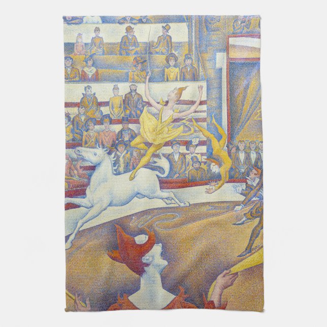Georges Seurat - The Circus Kitchen Towel (Vertical)