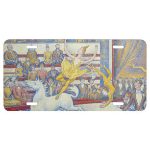 Georges Seurat - The Circus License Plate