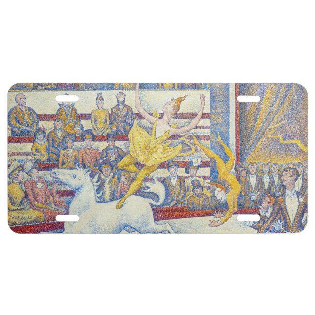 Georges Seurat - The Circus License Plate (Front)