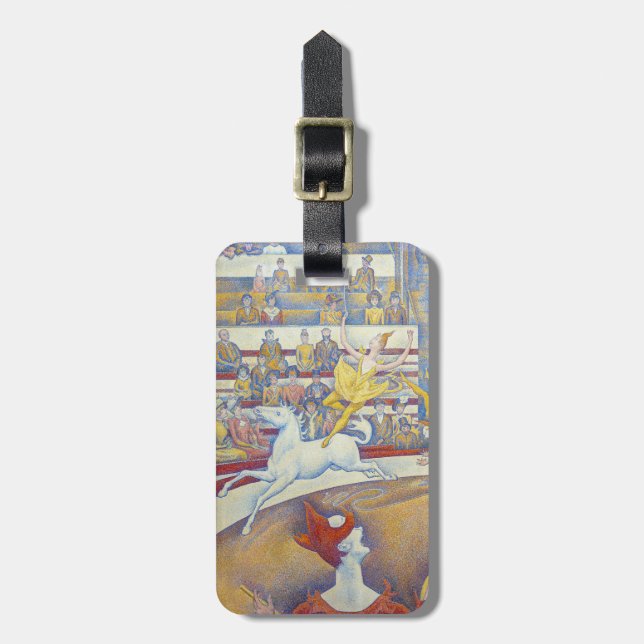 Georges Seurat - The Circus Luggage Tag (Front Vertical)
