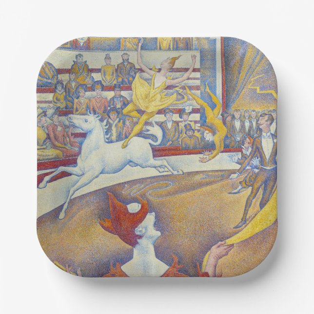 Georges Seurat - The Circus Paper Plates (Front)