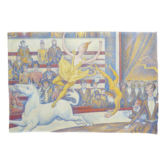 Georges Seurat - The Circus Pillow Case (Front)