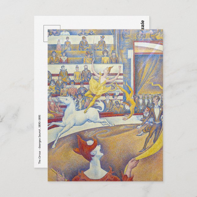 Georges Seurat - The Circus Postcard (Front/Back)