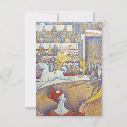 Georges Seurat _ The Circus Thank You Card