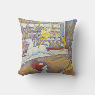 Georges Seurat - The Circus Throw Pillow