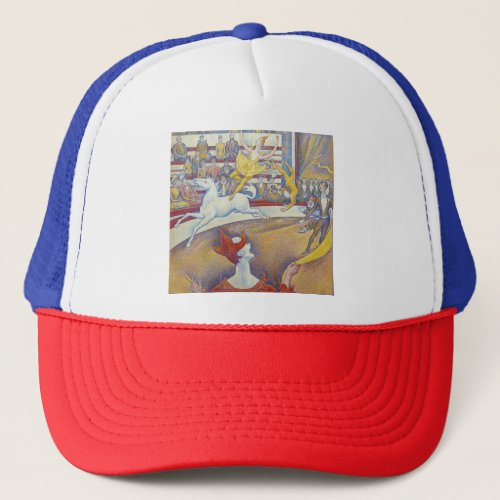 Georges Seurat _ The Circus Trucker Hat