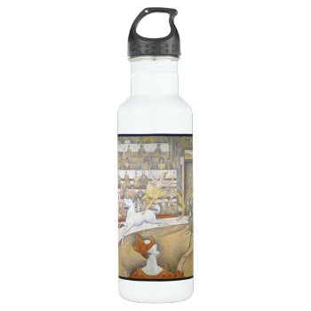 Georges Seurat - The Circus Water Bottle by masterpiece_museum at Zazzle