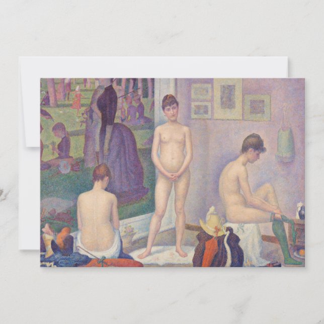 Georges Seurat - The Models Thank You Card (Front)