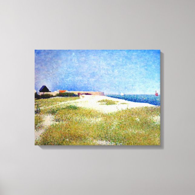 Georges Seurat View of Fort Samson Canvas Print (Front)