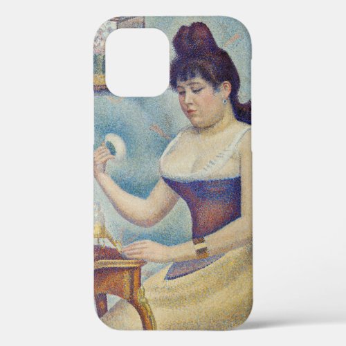 Georges Seurat _ Young Woman Powdering Herself iPhone 12 Case