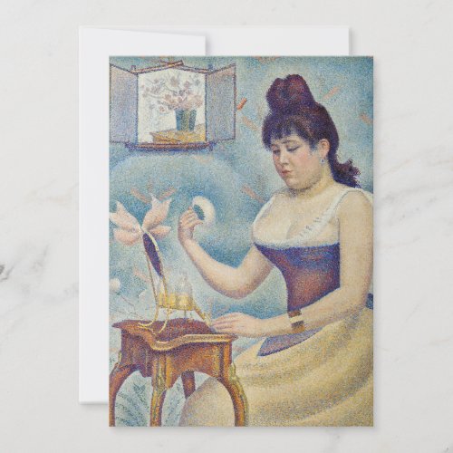 Georges Seurat _ Young Woman Powdering Herself Invitation