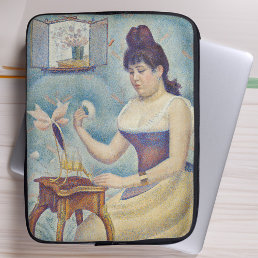 Georges Seurat - Young Woman Powdering Herself Laptop Sleeve