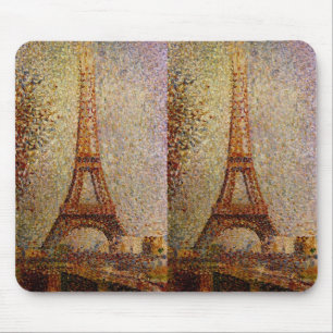Georges Seurat's Painting: The Eiffel Tower (1889) Mouse Pad