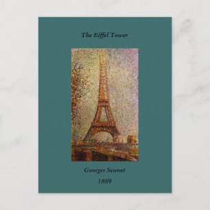 Georges Seurat's Painting: The Eiffel Tower (1889) Postcard