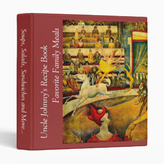 Georges Seurat's The Circus (1891) 3 Ring Binder