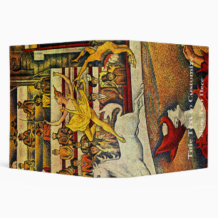 Georges Seurat's The Circus (1891) 3 Ring Binder