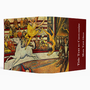 Georges Seurat's The Circus (1891) 3 Ring Binder