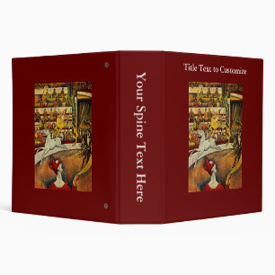 Georges Seurat's The Circus (1891) 3 Ring Binder