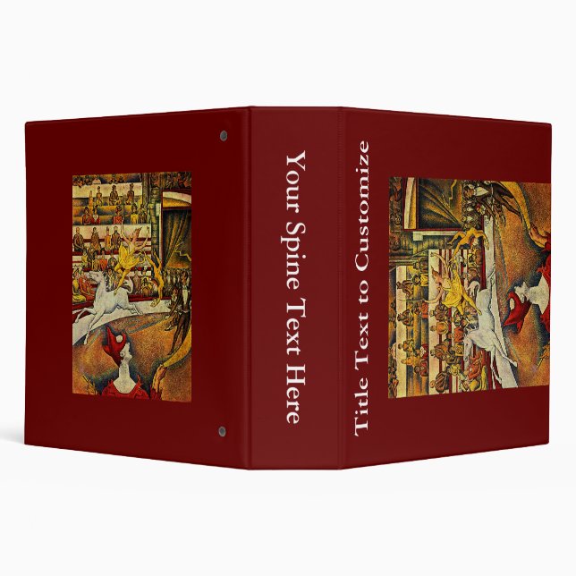 Georges Seurat's The Circus (1891) Binder (Background)