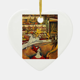 Georges Seurat's The Circus (1891) Ceramic Ornament