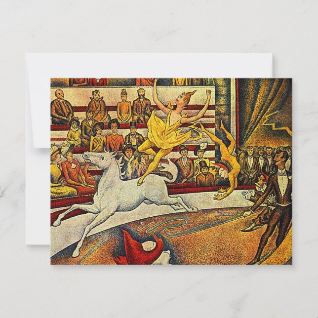 Georges Seurat's The Circus (1891) Invitation (Front)