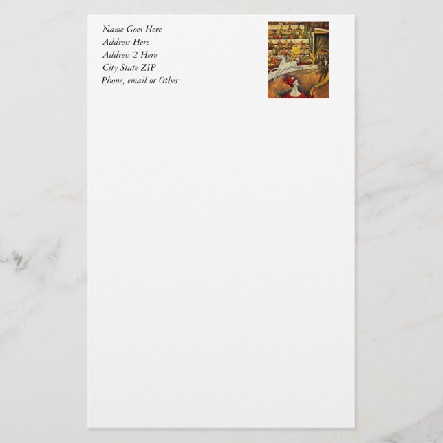Georges Seurat's The Circus (1891) Stationery (Front)