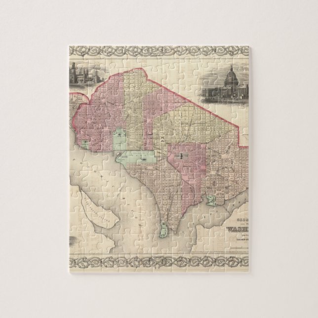 Georgetown and the City of Washington Jigsaw Puzzle (Vertical)