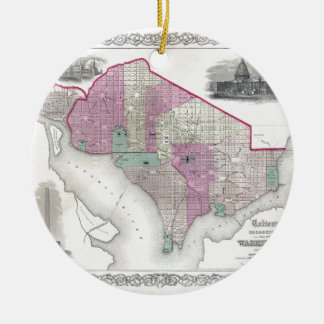 Georgetown and Washington DC Ceramic Ornament