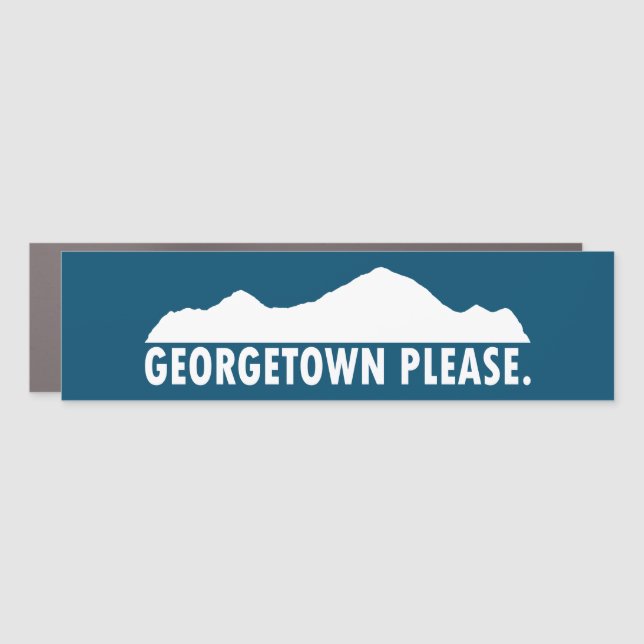 Georgetown Colorado Please Car Magnet (Front)