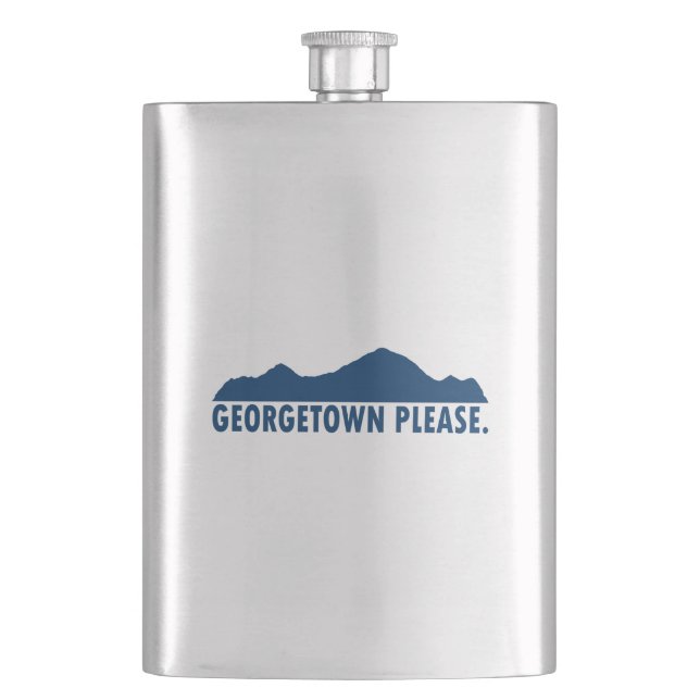 Georgetown Colorado Please Flask (Front)