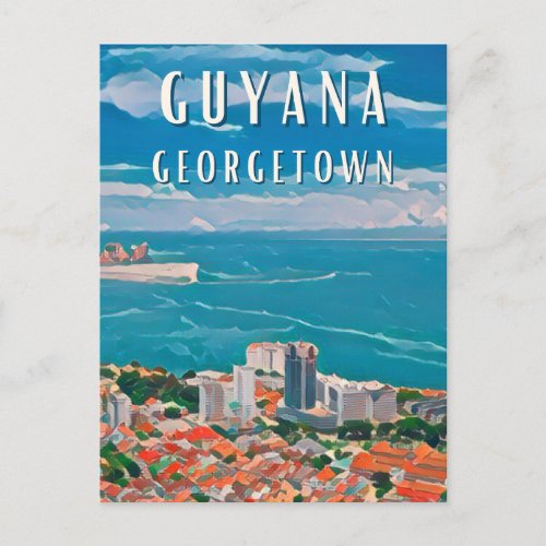 Georgetown Guyanas colorful capital Postcard