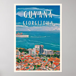 Georgetown, Guyana's colorful capital Poster