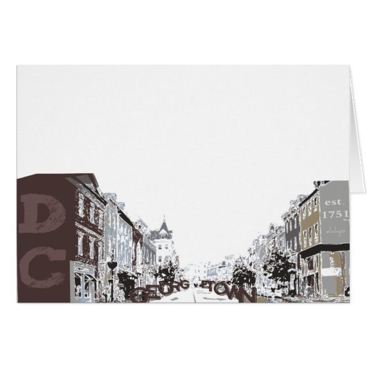 GEORGETOWN IN WASHINGTON, DC CARDS (Front Horizontal)