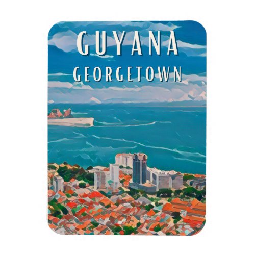 Georgetown la capitale colore de Guyana Magnet