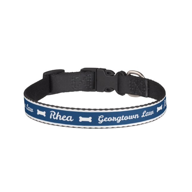Georgetown Law with Dog’s Name Pet Collar (Front)