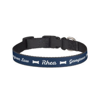 Georgetown Law with Dog’s Name Pet Collar