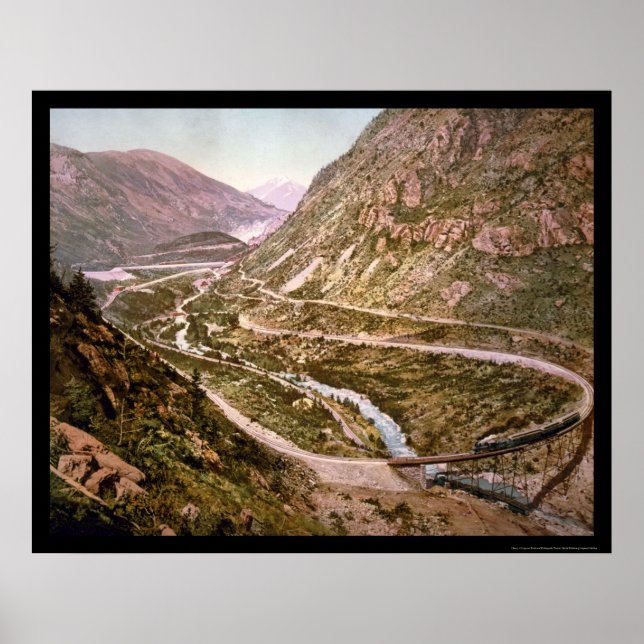 Georgetown Loop Railroad With a Train 1899 Poster (Front)