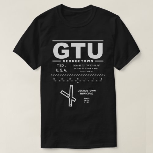 Georgetown Municipal Airport GTU T_Shirt