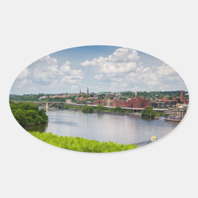Georgetown Oval Sticker | Zazzle