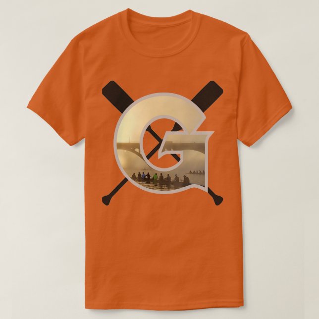 georgetown rowing Lightweight Hoodie T-Shirt (Design Front)