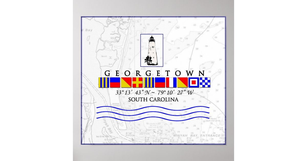 SC Marine Signal Flag Poster Zazzle
